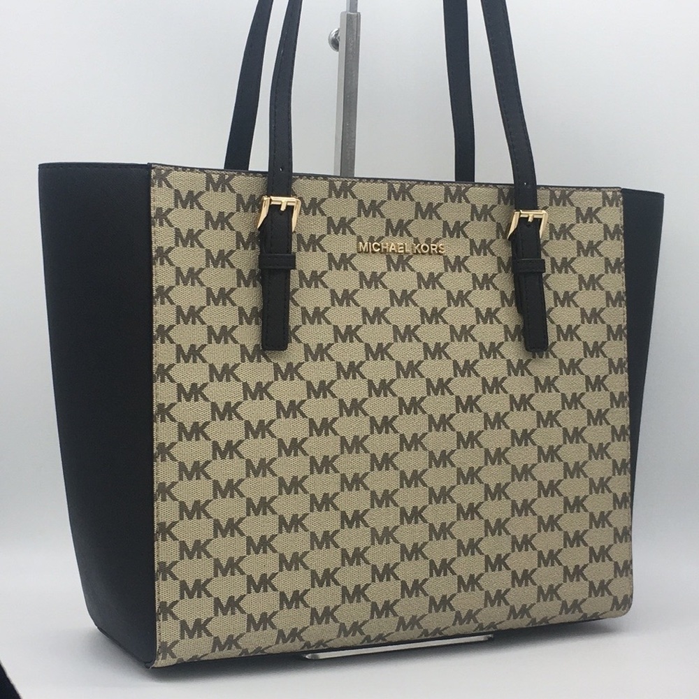 MICHAEL KORS MD TZ TOTE NAT/BLACK 38S9CTVT… - Picture 2 of 14